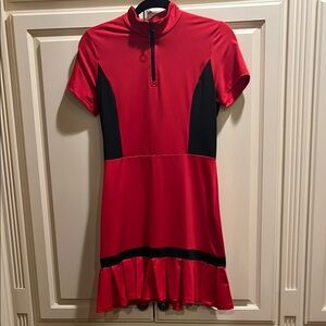 Jack Smith Red and Black Short Sleeve Athletic Dress